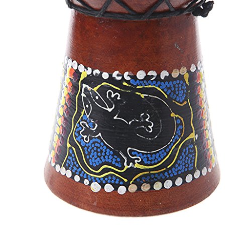 image for Redriver African Djembe drum, Wood Bongo with Good Sound(4 inch)