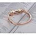 bayite Metal Bands Compatible Fitbit Flex 2 Accessories Stainless Steel Bangle Bracelet Jewelry with Rhinestones Small 5.5''-6.3'' Rose Gold