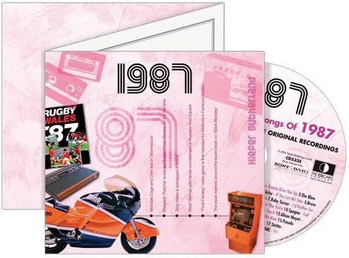 1987 Classic Years CD and Greeting Card with Original Hit Songs by Orginal Artist