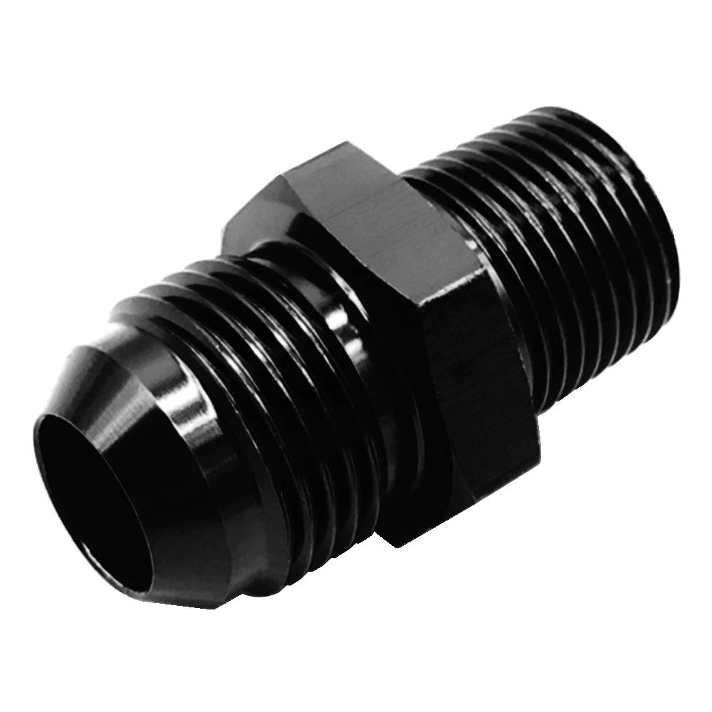 Aluminum 4AN Flare to 1/8 NPT Male Hose Fitting Adapter