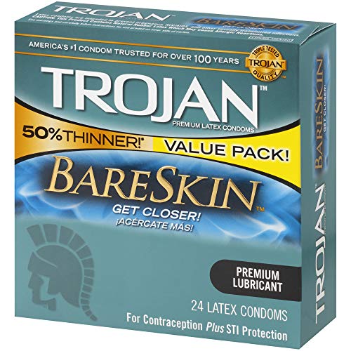 3 Trojan+Sensitivity+Bareskin+Lubricated+Condoms