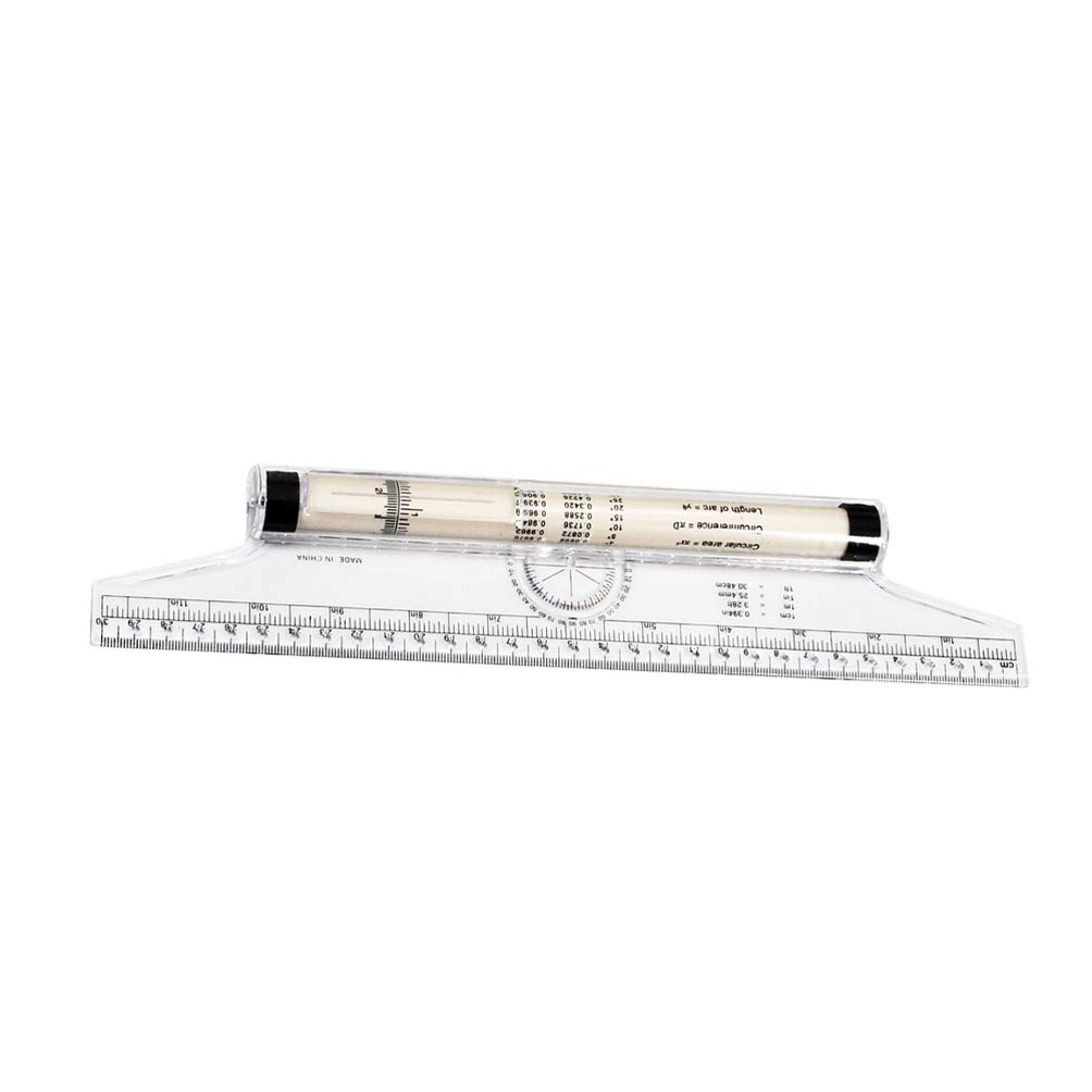 NUOBESTY Rolling Ruler Measuring Rolling Ruler Multi-Purpose Drawing Ruler Balance Ruler for Student School Office 30cm