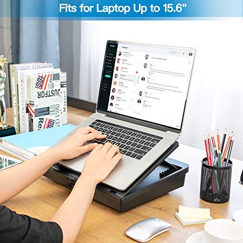 HUANUO Adjustable Lap Desk Laptop Stand with Extra Storage Space & 7