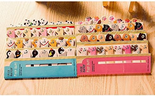 Kawaii Memo Pad Sticky Notepaper Notes Cartoon Animal Self-Stick Tab Bookmark Marker Pad Cartoon Office School Supplies