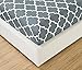 Mellanni King Sheets Set - 4 PC Iconic Collection Bedding Sheets & Pillowcases - Hotel Luxury, Extra Soft, Cooling Bed Sheets - Deep Pocket up to 16 inch (King, Quatrefoil Silver - Gray)