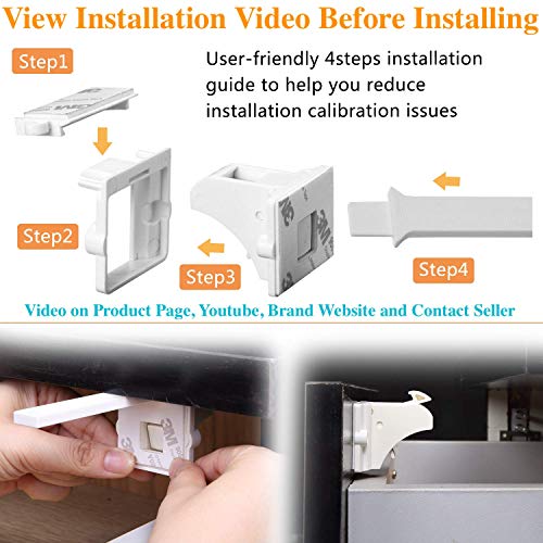 Vmaisi Baby Proofing Locks (10 Locks and 2 Keys