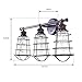 Design House 519736 Ajax Industrial Modern Light with Metal Wire Cage, 3, Coffee Bronze