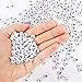 Quefe 1500pcs Letter Beads, 4 x 7mm Sorted Alphabet Beads Kit White Acrylic Vowel Letter Beads for Jewelry Making Bracelets Necklaces and Key Chains