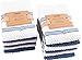 KAF Home Pantry Piedmont Terry Dish Cloths | Set of 12, 12 x 12 inches, Absorbent Terry Dish Cloths, Wash Cloths, Bar Mop Rags | Perfect for Spills, and Wiping Counter Tops - Paris Blue