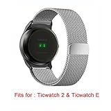 For Ticwatch 2 Band, Lamshaw Milanese Magnetic Loop Stainless Steel Watch Strap for Ticwatch 2/Ticwatch E Super Lightweight Smartwatch (Wrist (6.5-9
