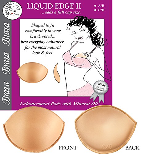 Braza Liquid Edge 2 - Bra Insert Pads Size C/D 2 Pack