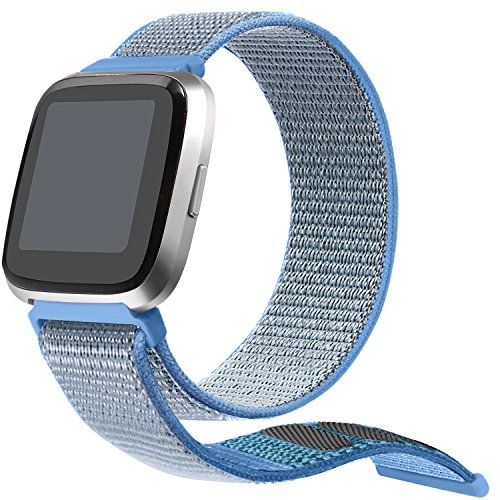 Bayite for fitbit versa bands sport loop, woven nylon b…