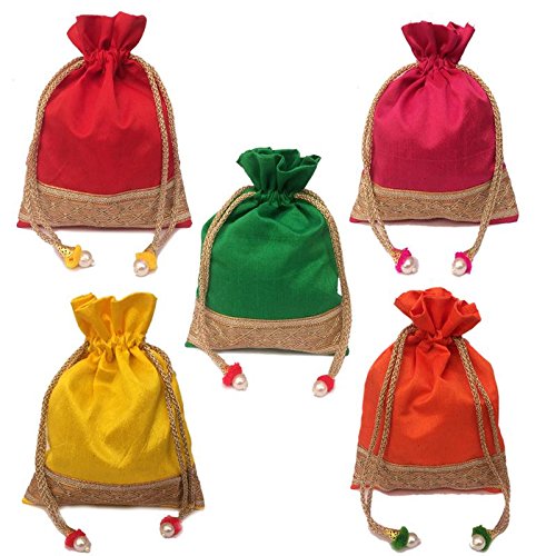 Shubh Shagun Womens Potli Handbag, Multicolour