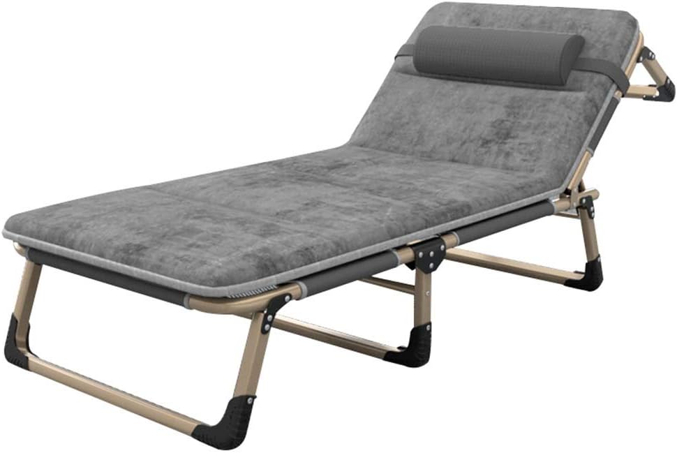 SACKDERTY Folding Sunlounger Sunbed Adjustable Chaise Lounge with Removable Headrest and Pad Beach Camp Bed Cot Garden Furniture