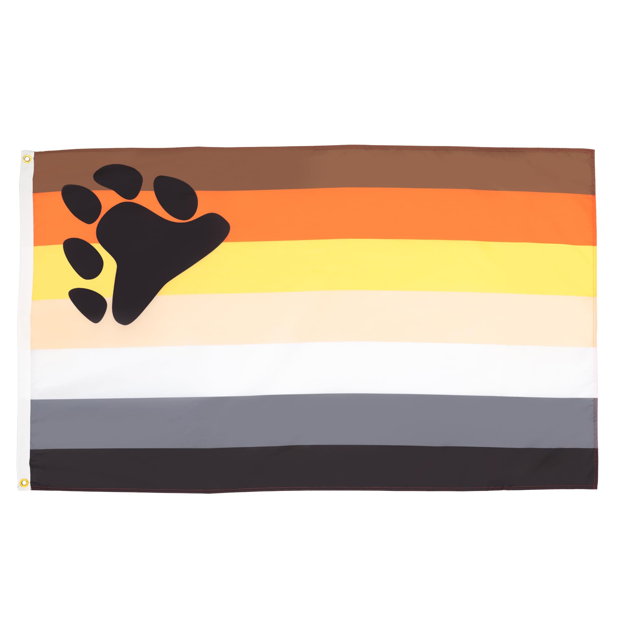 AZ FLAG - Gay Pride Bear Flag - 3x5 Ft - 100D Polyester Rainbow Banner with Two Metal Grommets - Fade Resistant - Vivid Colors - 3' x 5' Feet - 150x90 Cm — image 1