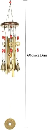DWE Wind Chimes for Garden Chinese Lucky Metal Bell Outdoor 60 cm view 3