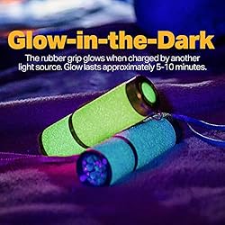 LUX-PRO LP395 Gels Glow in Dark 9 LED Flashlight