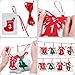 Blulu Christmas Calendar Advent Calendar 24 Days Christmas Countdown Calendar Hanging Felt Gift Bags for Christmas Party Home Decoration