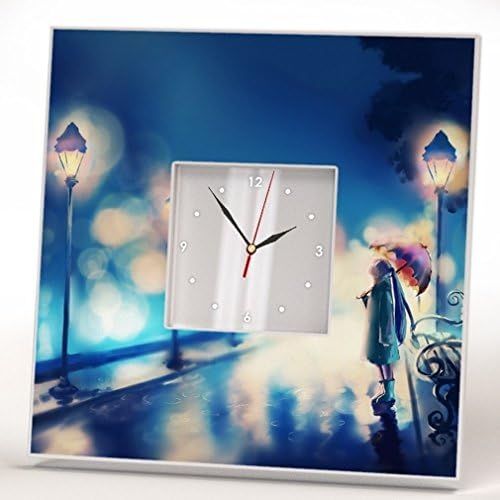 Japanese Animation style Wall Clock Mirror Printed Decor Anime Manga Fan Love Art Home Gift Design