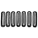 DEDC Jeep Grille Jeep Wrangler Mesh Grill Insert Jeep Grille Guard Front jk Grille Inserts for 2007-2016 (Pack of 7)