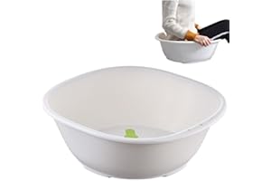 CHISLIM Sitz Bath for Hemorrhoids,Sitz Bath tub,Sits Bath Kit for Women Men,Wider Seating Area, Deeper Bowl (White)