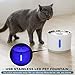 XTELARY Pet Water Dispenser, 2.4L USB Stainless Steel Top LED Automatic Electric Cat Water Drinking Dispensers Drinking Bowl for Cats and Dogsthumb 1