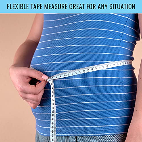 MABIS Retractable Tape Measure, Compact Flexible Measuring Tape, Body Tape Measure, 60 Inches