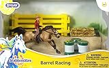 Breyer Stablemates Barrel Racing Horse and Cowgirl Playset