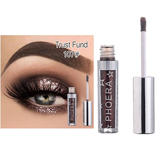 Clearance Promotion 12 Color PHOERA Magnificent Metals Glitter and Glow Liquid Eyeshadow (G) - Thumbnail 3