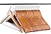 Light Cherry Everyday Wood Hangers with Non-Slip Bar and Notches, Super Sturdy and Durable Wood, 24 pack