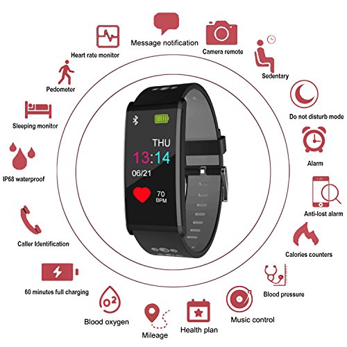 Pedometer Uwinmo Uwinmo Smart Watch Fitness Tracker With Heart - Main Image