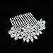 SEPBRDIALS Rhinestone Crystal Wedding Bridal Hair Side Comb Pins Hair Accessories Jewelry FA5071 (Silver)