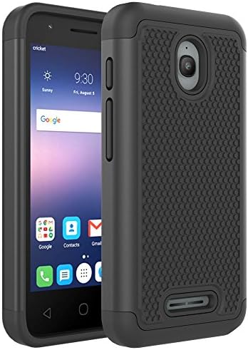 Alcatel Dawn Case, Alcatel Ideal Case, Alcatel Streak Case, Kaesar Slim Hybrid Dual Layer Armor Defender Protective Case Cover for Alcatel OneTouch Dawn / Ideal / Streak - Black