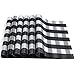 DOLOPL Placemats Buffalo Check Black and White Placemats Farmhouse Buffalo Plaid Place Mat Set of 6 Easy to Clean Wipeable Placemats for Dining Kitchen Table Spring Summer Decorations