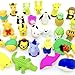 OHill Pack of 32 Animal Erasers Bulk Kids Pencil Erasers Puzzle Erasers Mini Novelty Erasers for Classroom Rewards, Party Favors, Games Prizes, Carnivals Gift and School Supplies primary