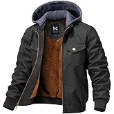 GGleaf Boy's Faux Leather Jacket Windproof Warm Winter Coat Kids Bomber Outerwear Waterproof PU Motorcycle Jacket