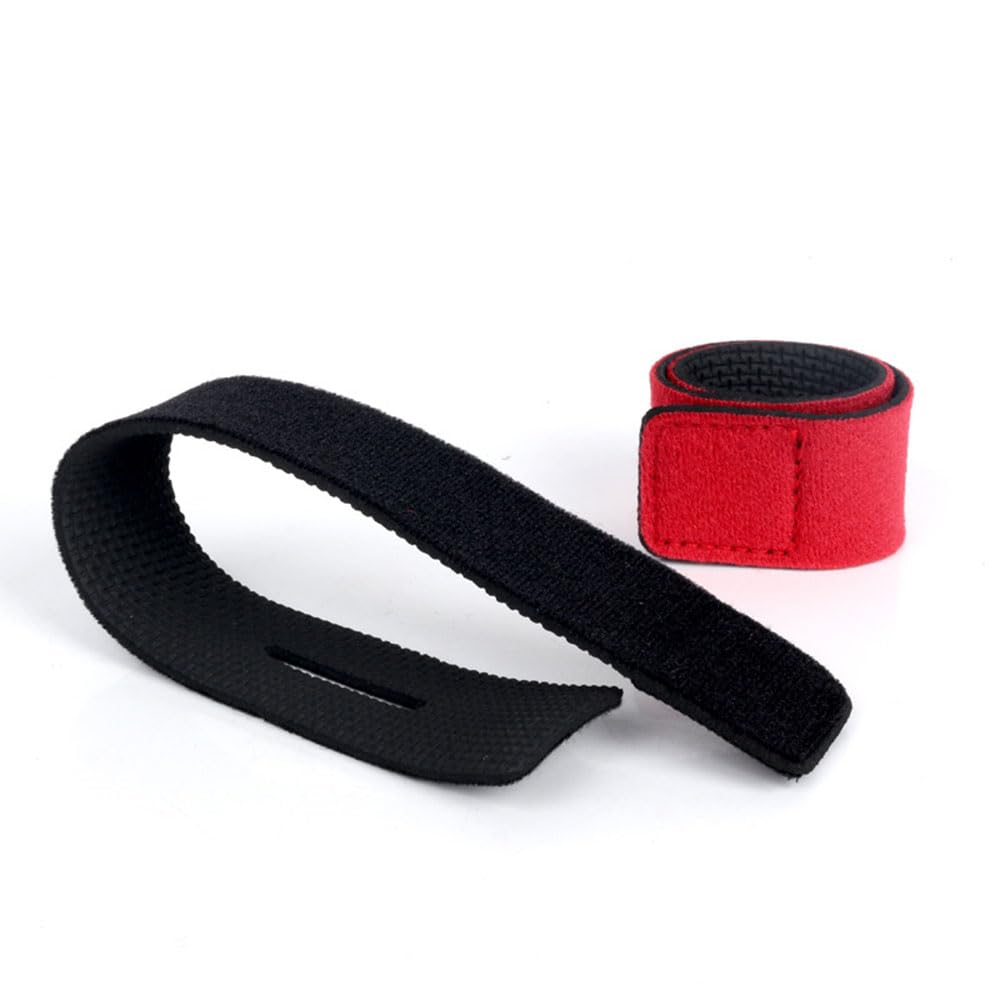 NUZAMAS 5 PCS Fishing Rods Belt Fishing Rod Belts Ties Adjustable Fishing Rod Straps Spinning Rod Straps Red Elastic Magic Bait Strap for Fishing Rod