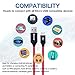 iSeekerKit Short Micro USB Cable 1ft Fast Charger Cable Nylon Braided Micro USB Charging Cord for External Battery Charger, Samsung, HTC, LG, Android Tablets
