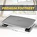 Under Desk Foot Rest, Black Footstool & Office Footrest, Adjustable Angle Positions 13.8