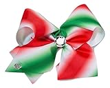 Jojo Siwa Large Red and Green Ombre Christmas Bow