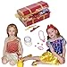 VGOFUN Girls Princess Dress up Costume Trunk for Girls Ages 3-6 Years