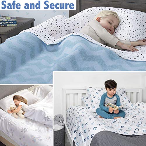 image for Bed Bumpers for Toddlers by Baby Xips -[2 Pack] Inflatable Toddler Bed