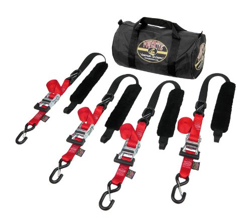 1Â½" x 7ft Fat Strap Deluxe American-Made Trailer Kit, Red