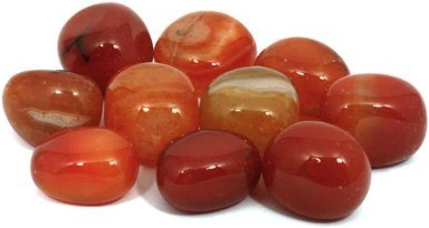Indoor Fountains & Accessories - Carnelian Tumble Stone (Brazilian) (20-25mm) - Pack of 10