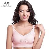 Anmengte Womens Seamless Push Up Nursing Bra Comfort Sleep Maternity Bralette
