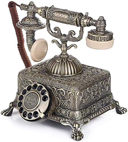 週末限定タイムセール 電話機 固定電話 シンプルかつ実用 ホームホテル 学校 自宅 事務所 ヴィンテージレトロ アンティーク電話 家の自宅の電話 ホームアンド オフィス電話 受話器ダイヤル レトロ電話