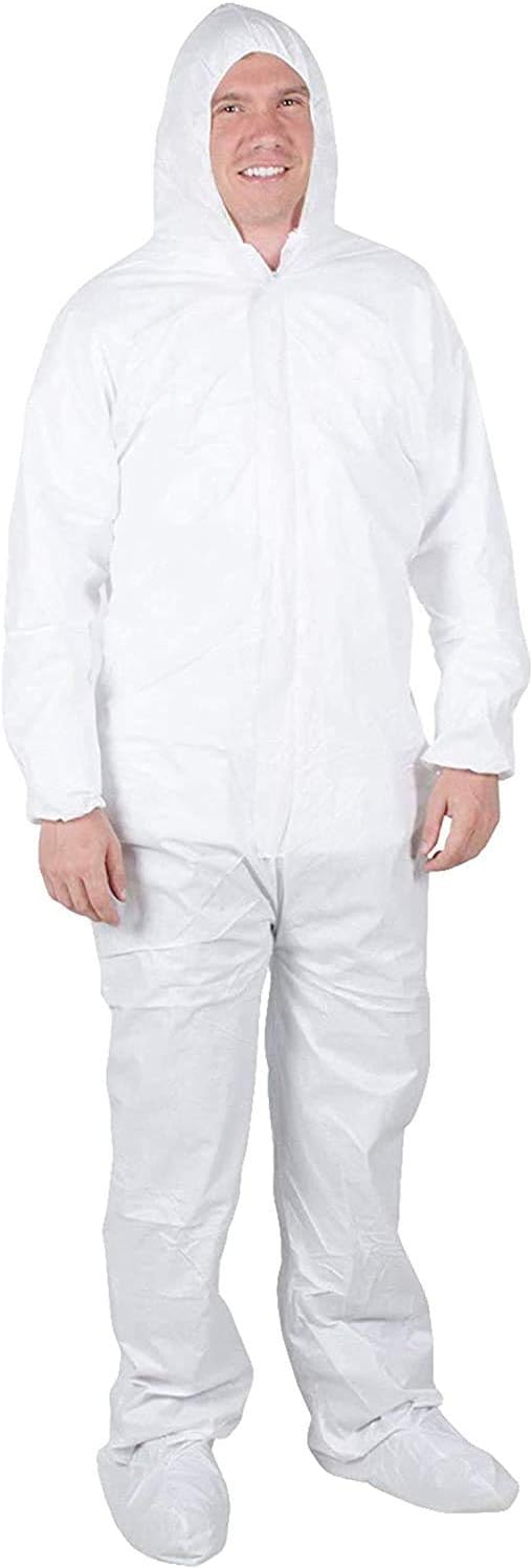 AMZ Basic Protection Overalls. Pack of 5 Adult Disposable Overalls 6X