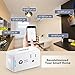 UL Listed WiFi Smart Plug YWTESCH 2 Pack Mini Smart Outlet Smart Switch Compatible with Alexa, App and Voice Control Anywhere and Anytime,Wireless Remote Control Smart Socket via Smartphone Tablets