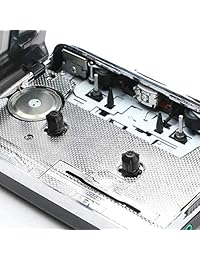 Reproductor de Cassette, Lyyes USB Cassette a MP3 convertidor con auriculares compatible con portátil y PC