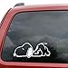 Snoopy Cartoon Car Window Motorcyle Laptop Ipad Vinyl Decal Sticker- [6 in/15 cm] Wide White Color